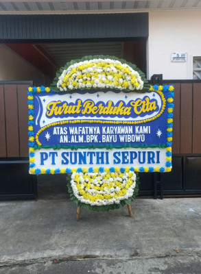 Papan Bunga Duka di Sulabesi Timur